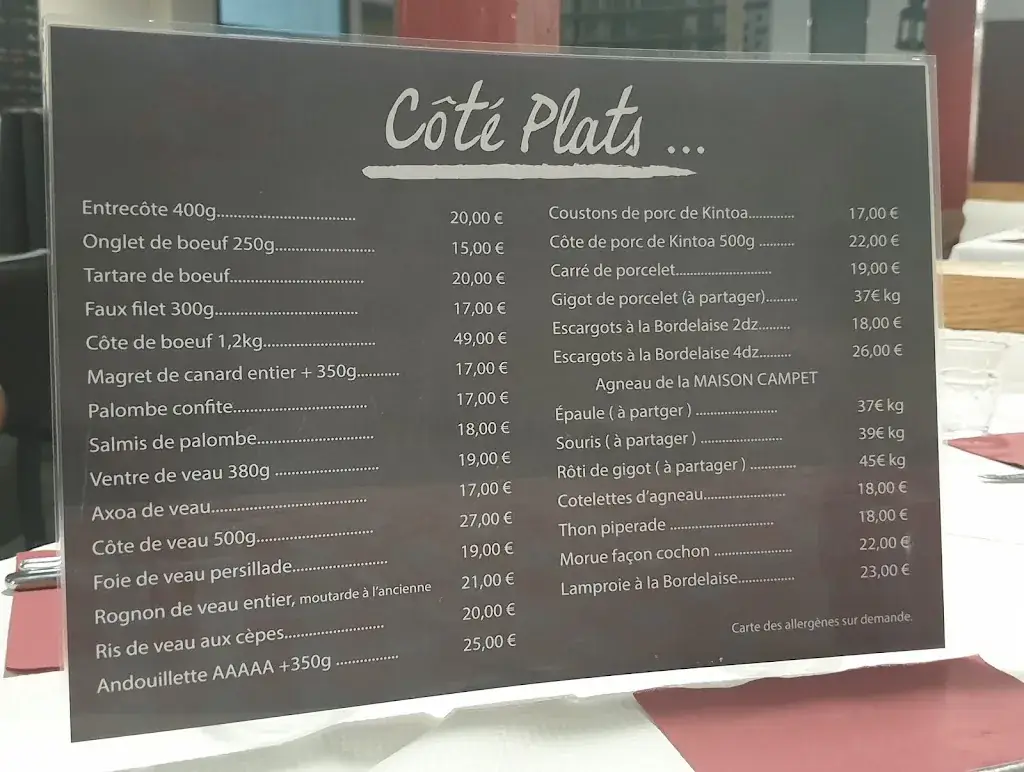 Menu_Le Cochon Volant - Andernos_Andernos-les-Bains_immagine_1