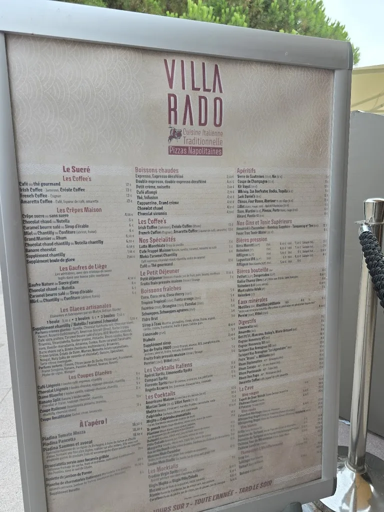 Menu_Villa Rado_Andernos-les-Bains_image_3