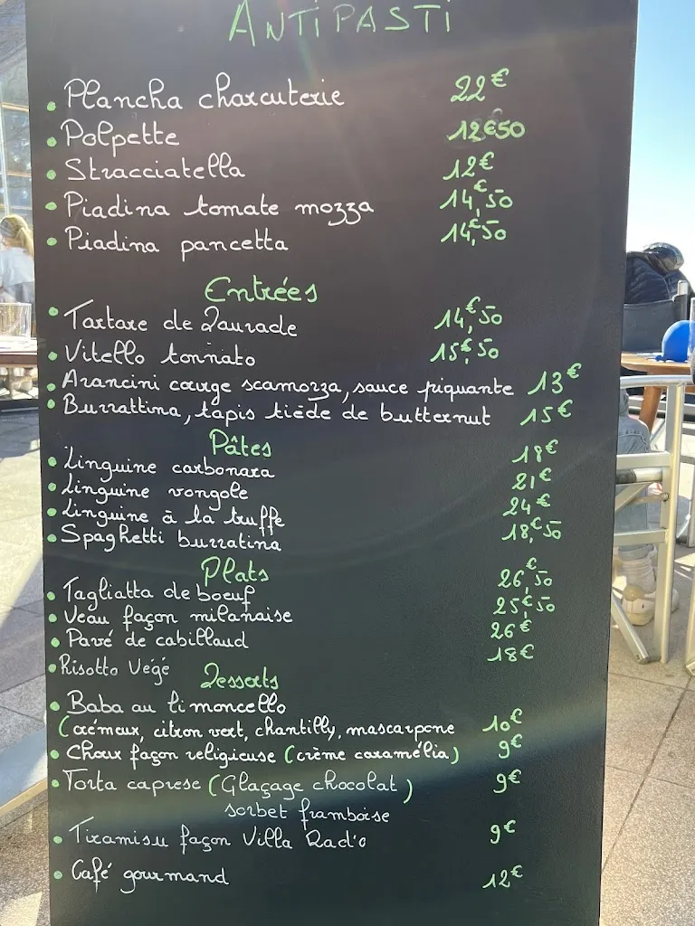 Menu_Villa Rado_Andernos-les-Bains_image_4