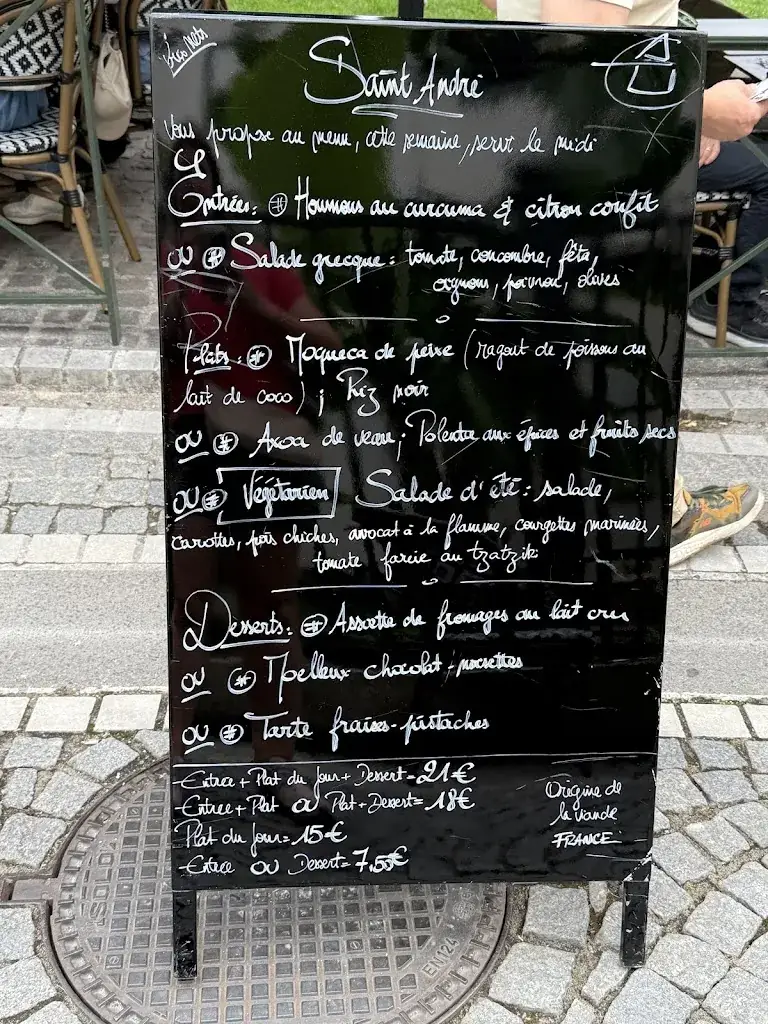 Menu_Restaurant Le Saint André_Angoulême_image_2