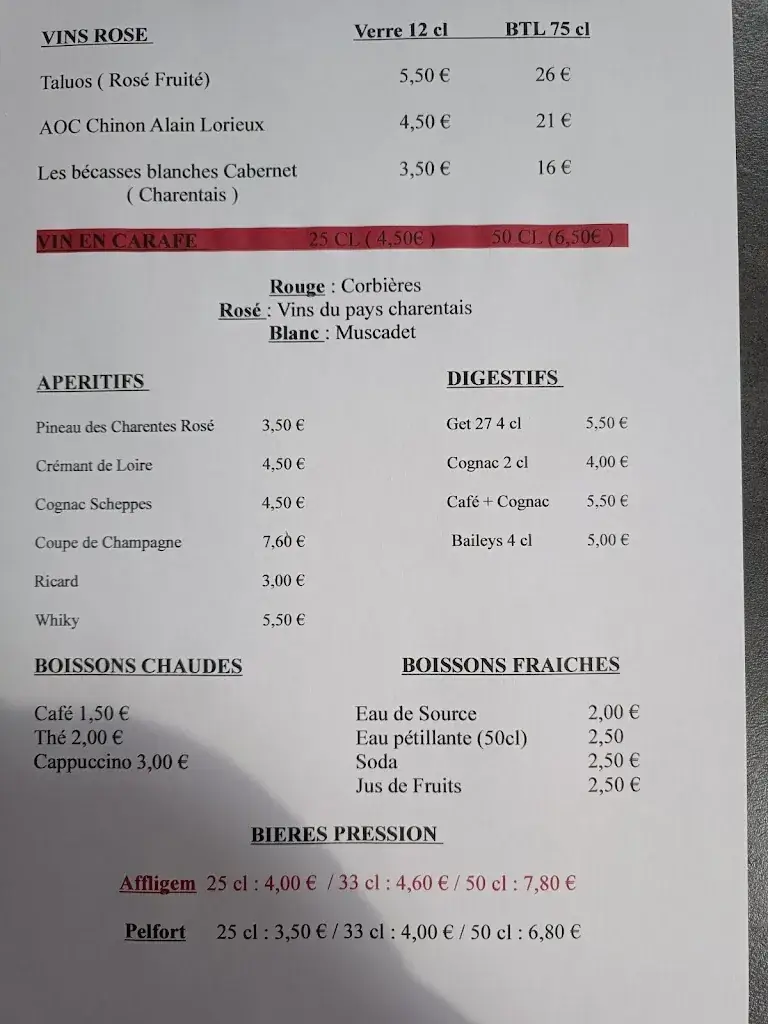 Menu_Le Marquant City_Angoulême_imagen_1