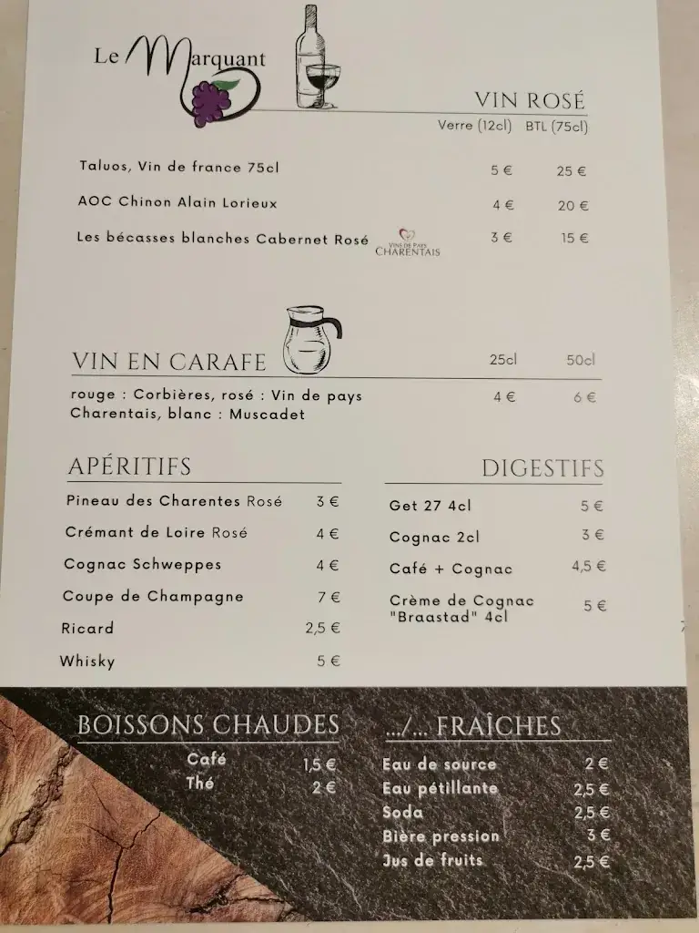 Menu_Le Marquant City_Angoulême_imagen_3