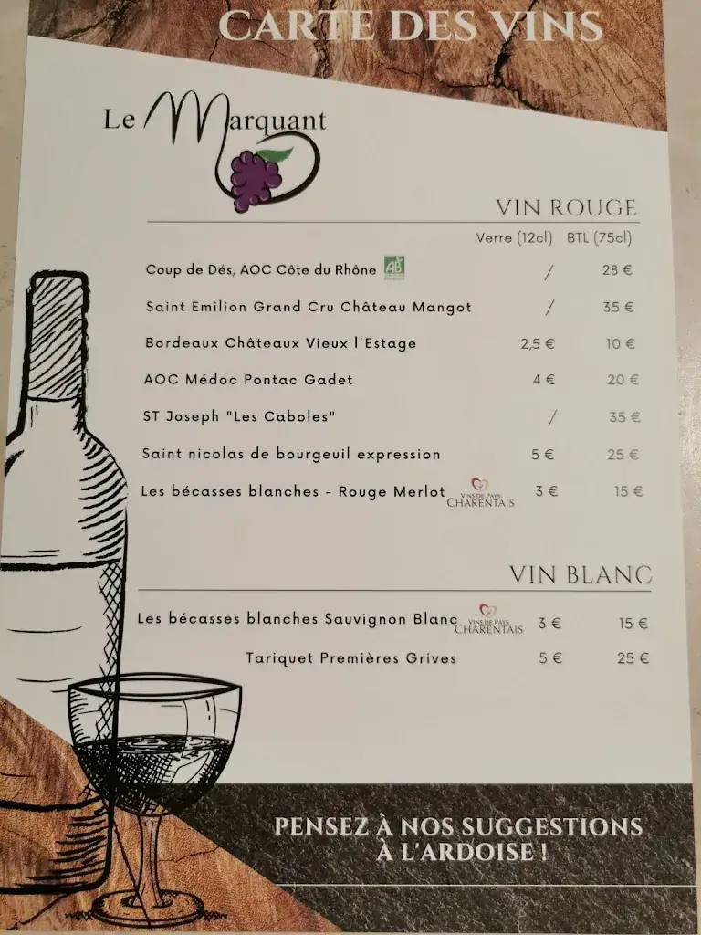 Menu_Le Marquant City_Angoulême_imagen_4