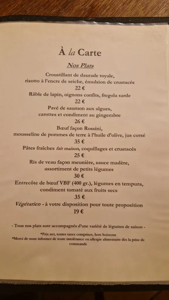Menu_Restaurant les Artistes_Angoulême_image_2
