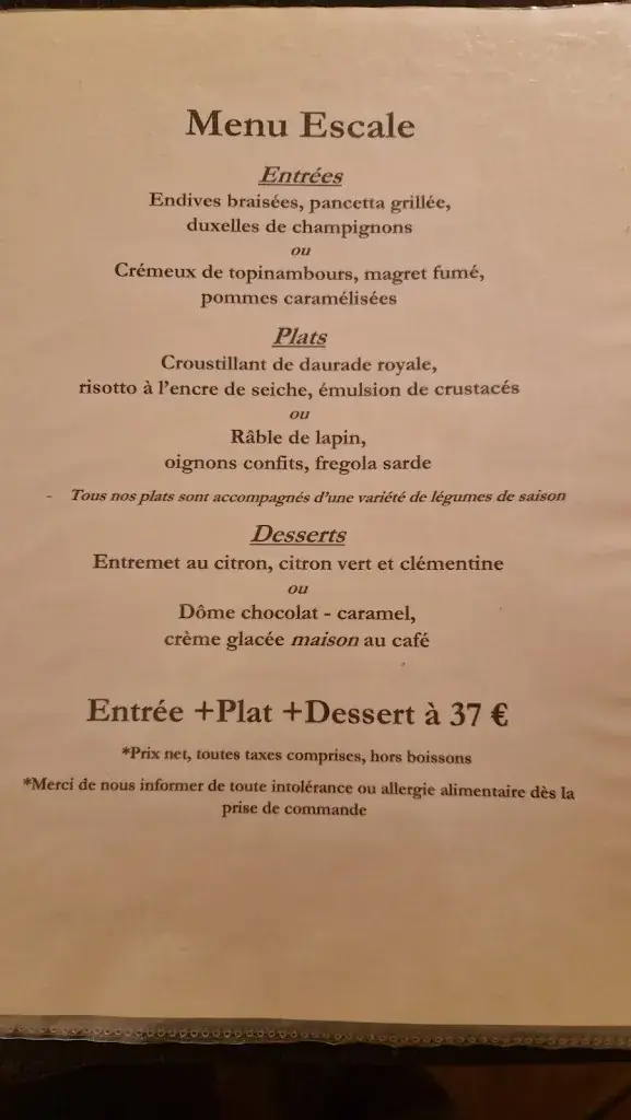 Menu_Restaurant les Artistes_Angoulême_image_4