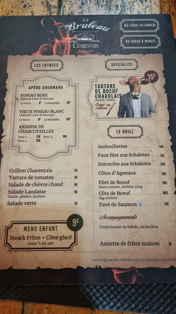 Menu_Le Bruleau Charentais_Angoulême_image_1