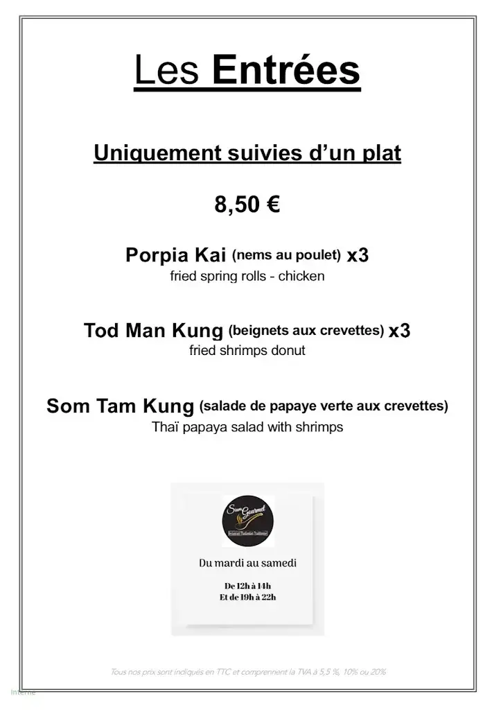 Menu_SIAM GOURMET_Angoulême_image_4