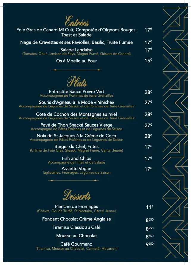 Menu_La Péniche_Angoulême_image_1