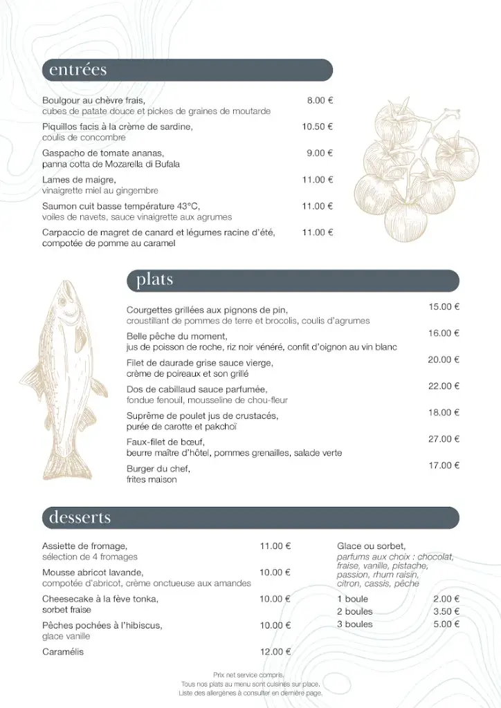 Menu_Le Bistrot de Côté Océan_Angoulins_immagine_2