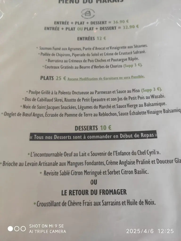 Menu_LES VIVIERS_Angoulins_image_1