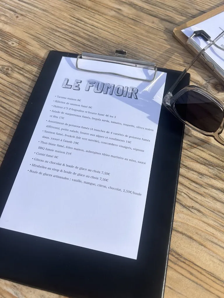 Menu_Fumoir d'Angoulins • RESTAURANT BOUTIQUE TRAITEUR_Angoulins_image_1