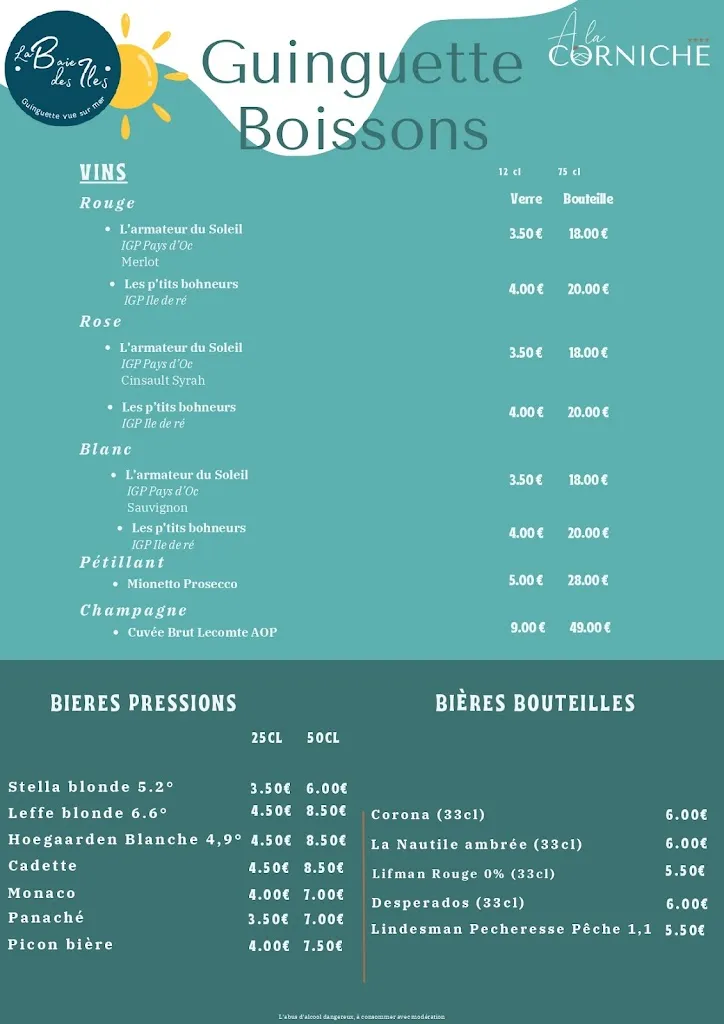 Menu_La Baie des Iles_Angoulins_image_2