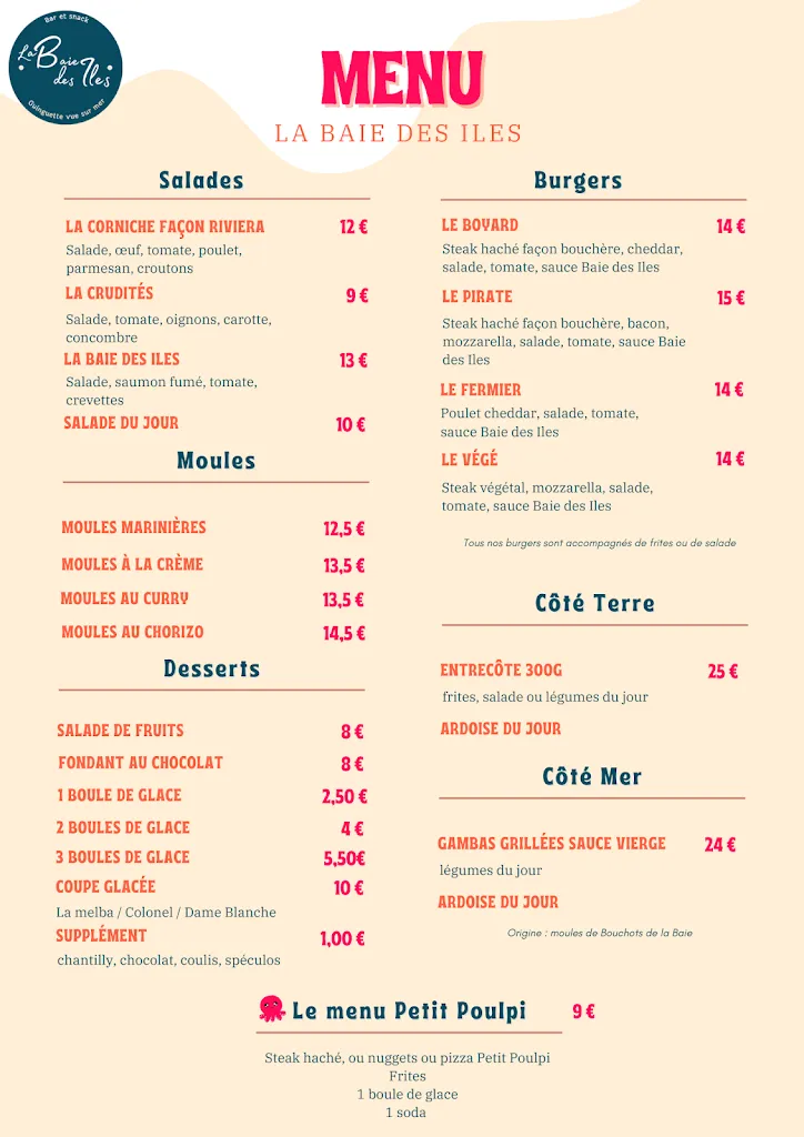 Menu_La Baie des Îles_Angoulins_image_3