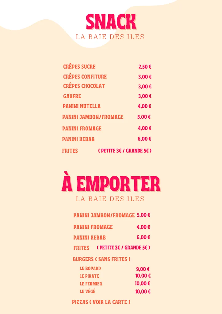 Menu_La Baie des Îles_Angoulins_image_4