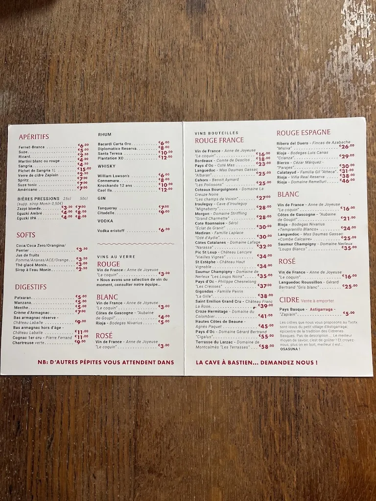 Menu_Cidrerie du Fronton_Arbonne_image_1