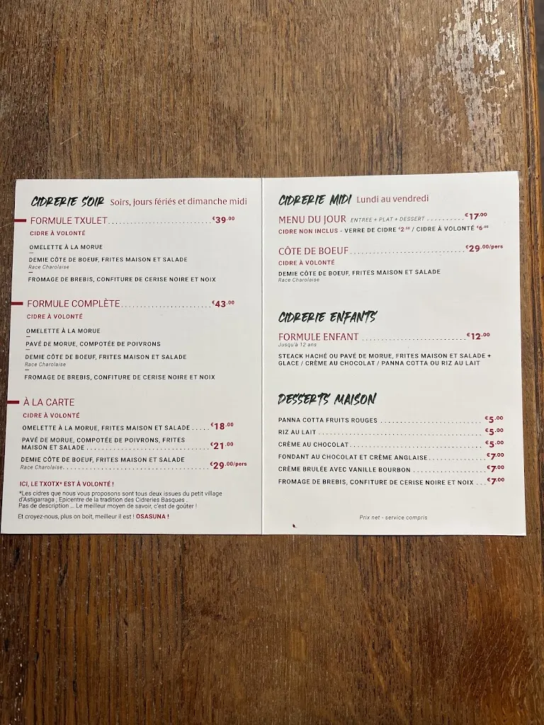 Menu_Cidrerie du Fronton_Arbonne_image_2