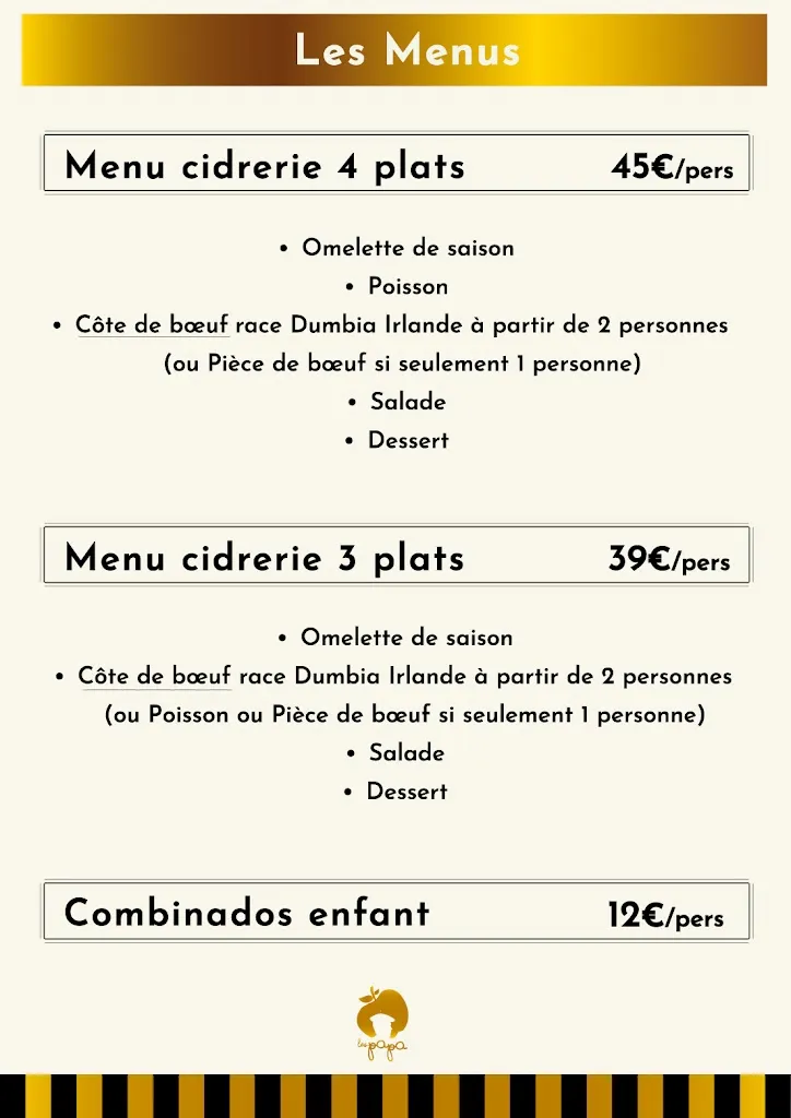 Menu_Cidrerie Les Papa_Angresse_immagine_2