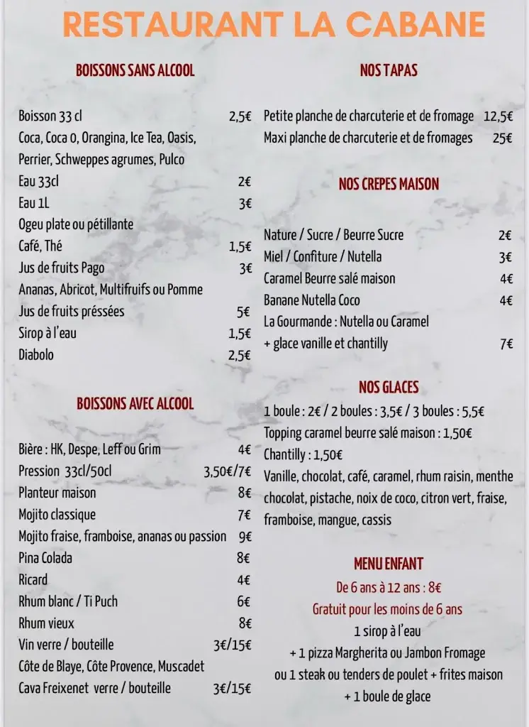 Menu_La Cabane_Seignosse_image_2