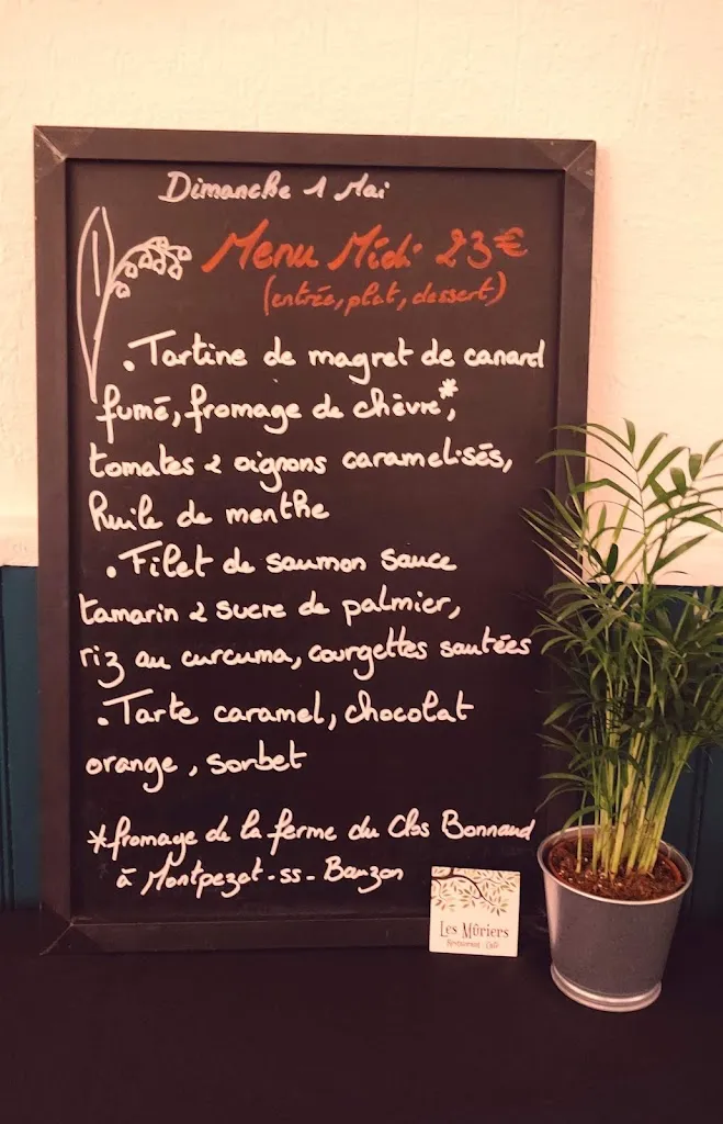 Menu_Les Mûriers - Restaurant Café_Meyras_image_4
