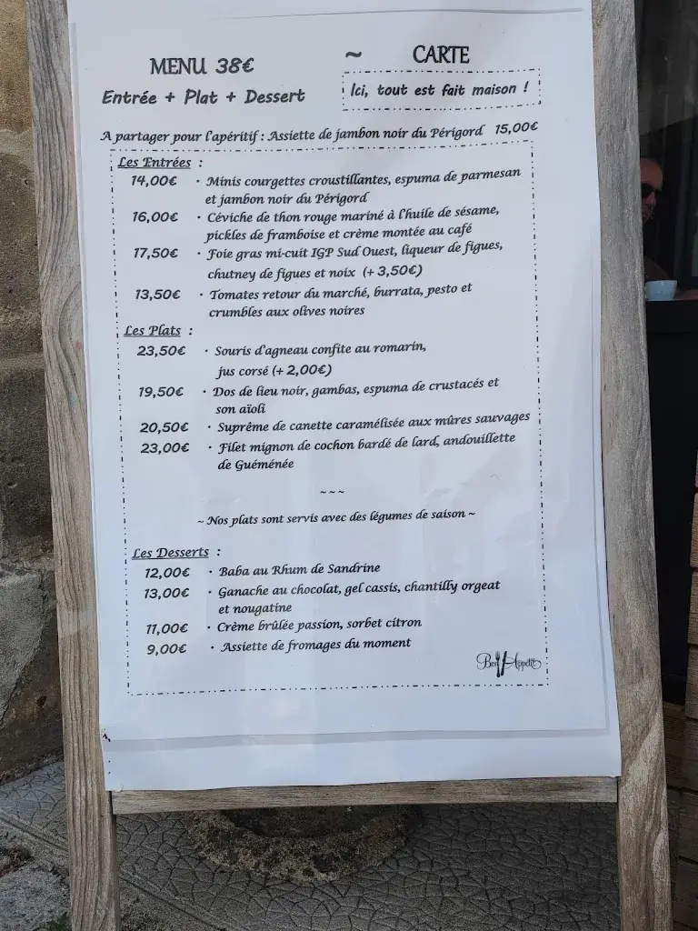 Menu_Restaurant Bistronomique La Table du Marché - Saint-Astier_Saint-Astier_image_1