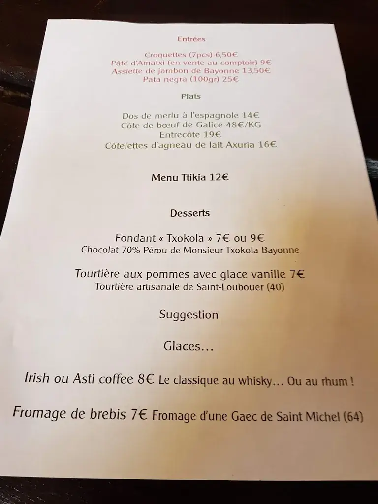 Menu_Restaurant du Trinquet d'Arcangues_Arcangues_image_1