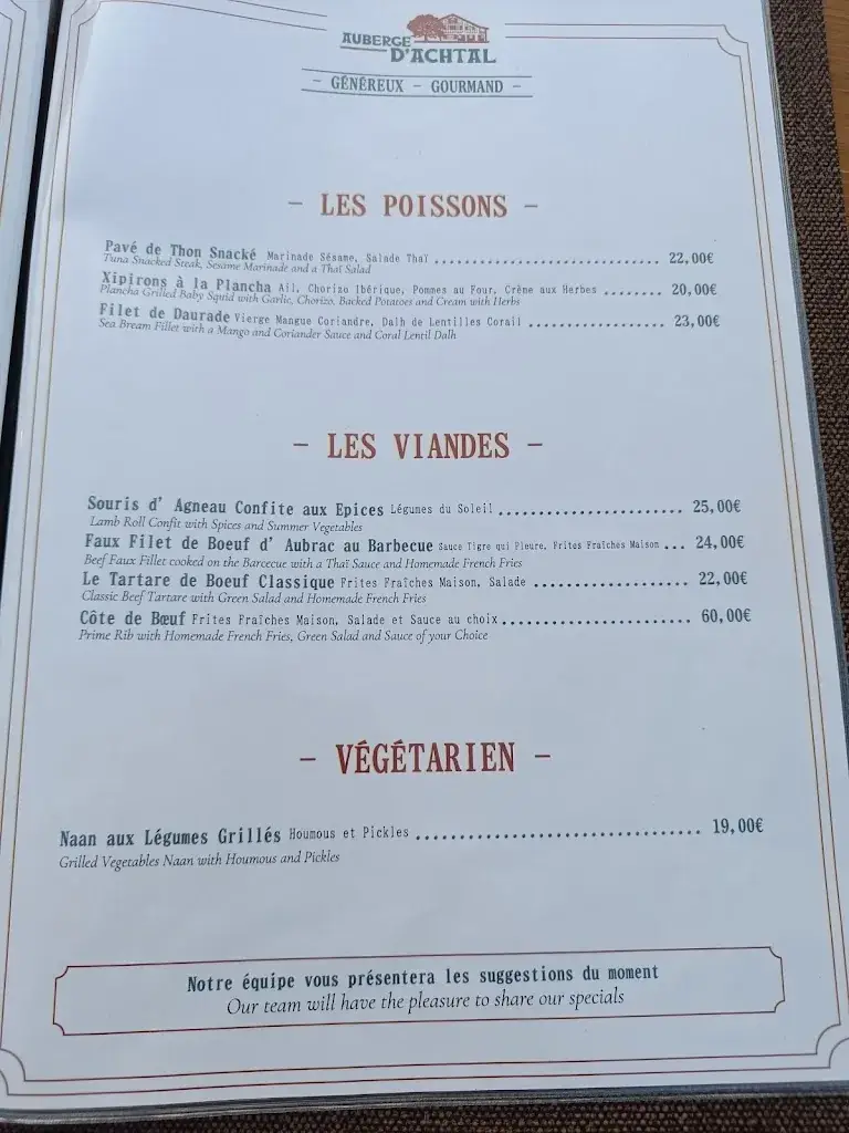 Menu_Auberge d'Achtal_Arcangues_image_2