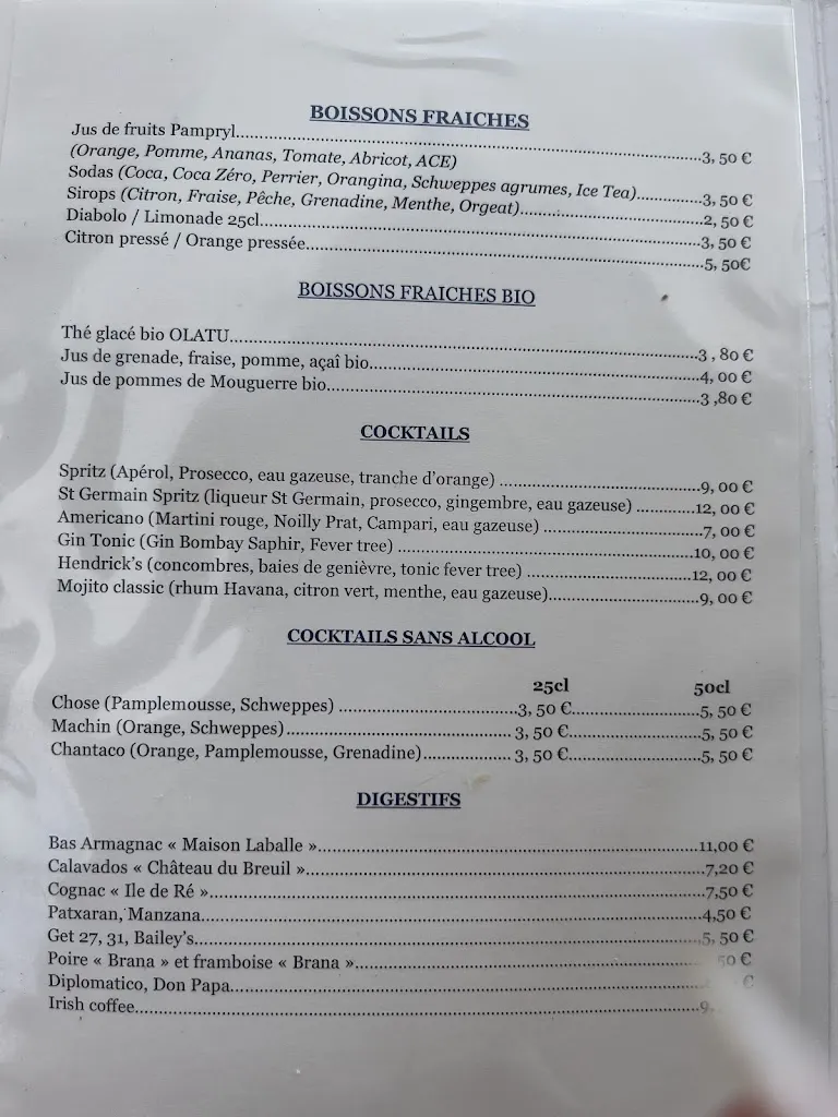 Menu_Restaurant du Golf d'Arcangues_Arcangues_image_2