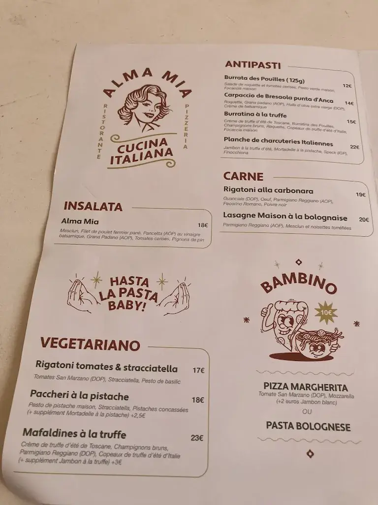 Menu_ALMA MÍA Arcachon - Cucina Italiana_Arcachon_image_3