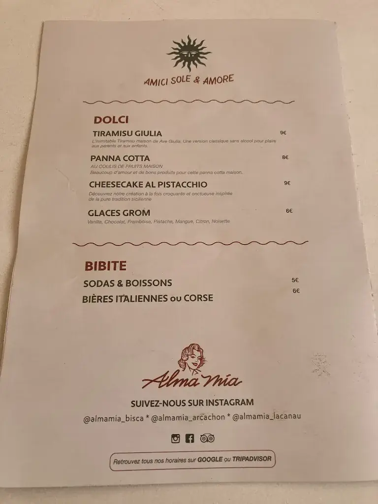 Menu_ALMA MÍA Arcachon - Cucina Italiana_Arcachon_image_4