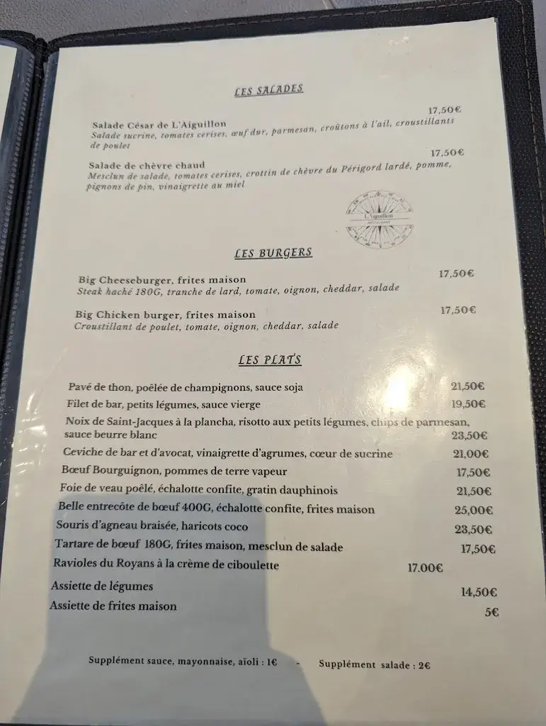 Menu_L' Aiguillon Restaurant_Arcachon_image_4
