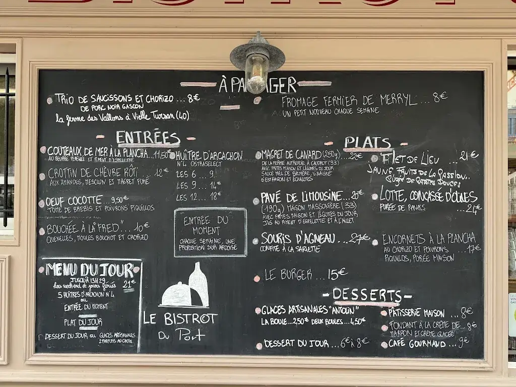 Menu_Le Bistrot du Port_Arcachon_image_2