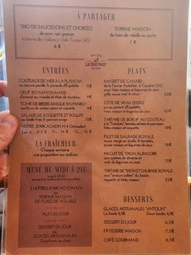 Menu_Le Bistrot du Port_Arcachon_image_4