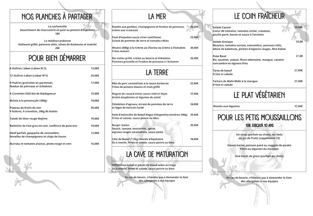 Menu_Les Terrasses du Port - Arcachon_Arcachon_image_2