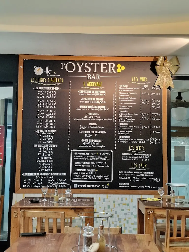 Menu_Bar à Huîtres L’Oyster Bar_Arcachon_image_4