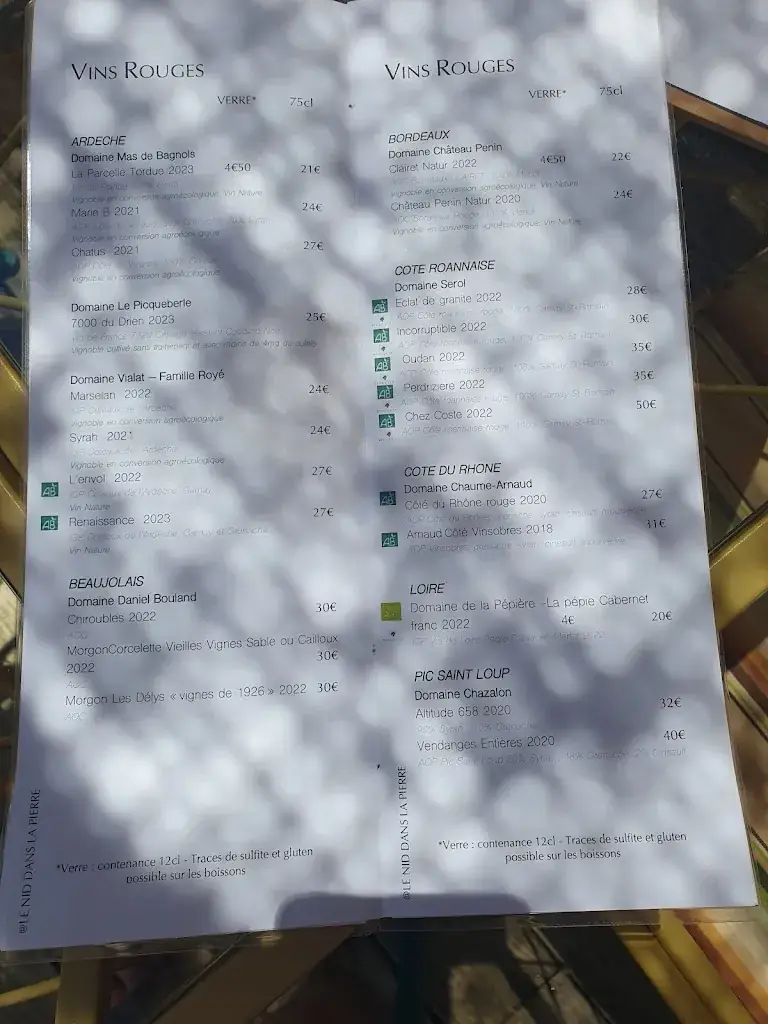 Menu_LE NID DANS LA PIERRE_Rocles_image_4