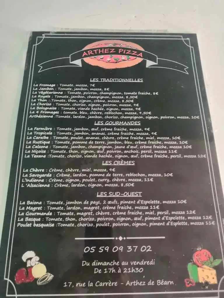 Menu_arthez pizza_Arthez-de-Béarn_image_1