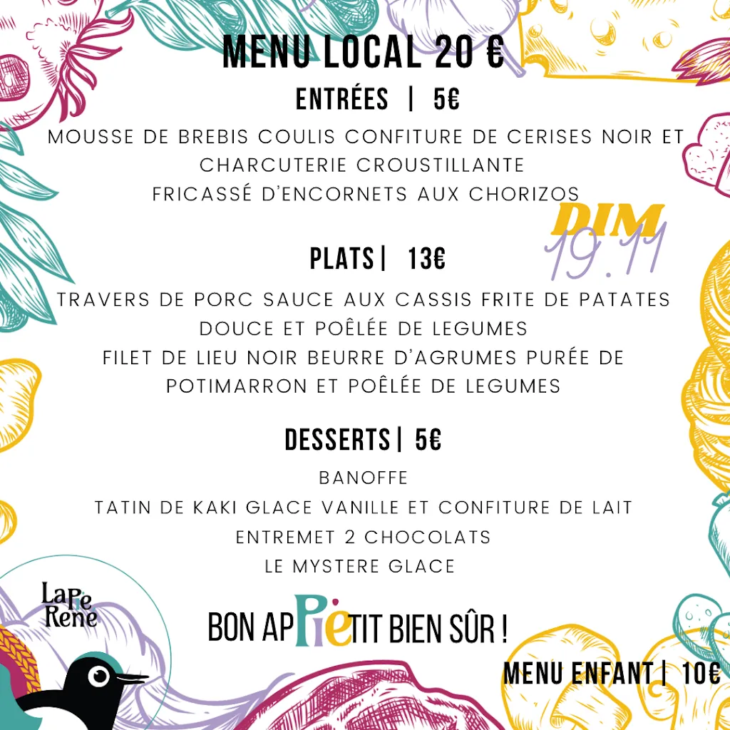 Menu_La Pie René_Morlanne_image_2