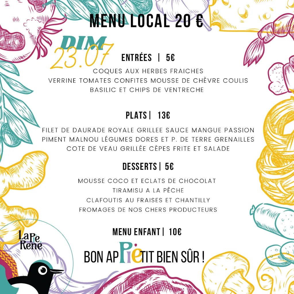 Menu_La Pie René_Morlanne_image_4