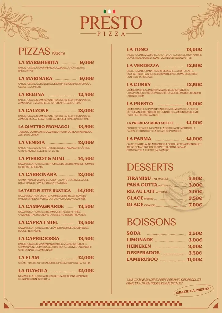 Menu_Presto Pizza Arsac_Arsac_image_1
