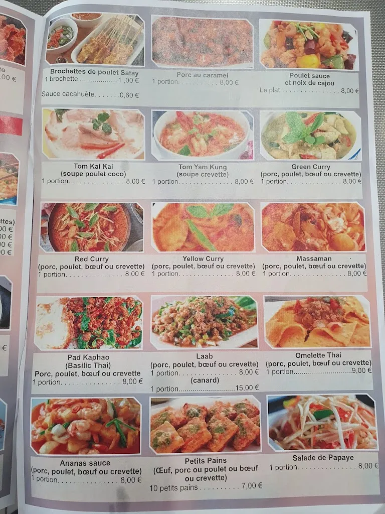 Menü_UBON THAI FOOD_Arsac_Bild_1