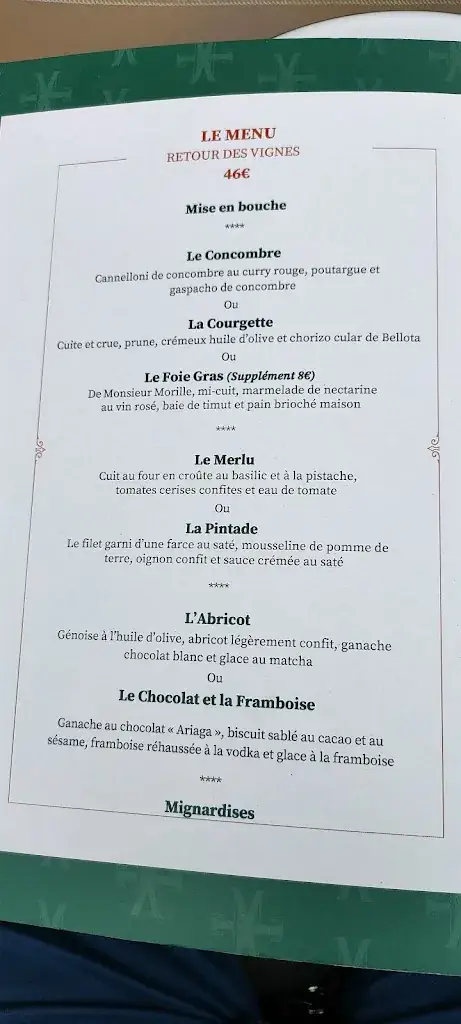 Menu_Au Marquis de Terme_Margaux_immagine_2