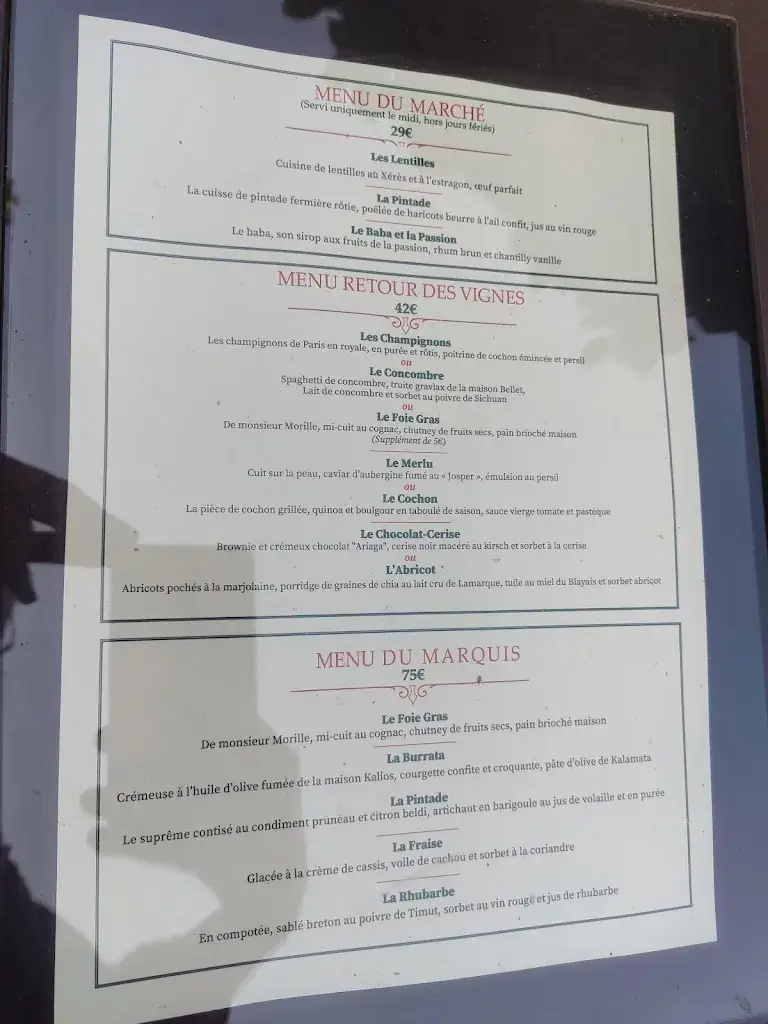 Menu_Au Marquis de Terme_Margaux_immagine_3