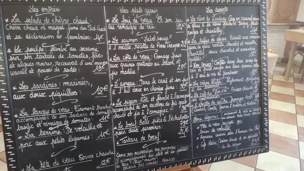 Menu_Restaurant le Lion d'Or_Arcins_immagine_4