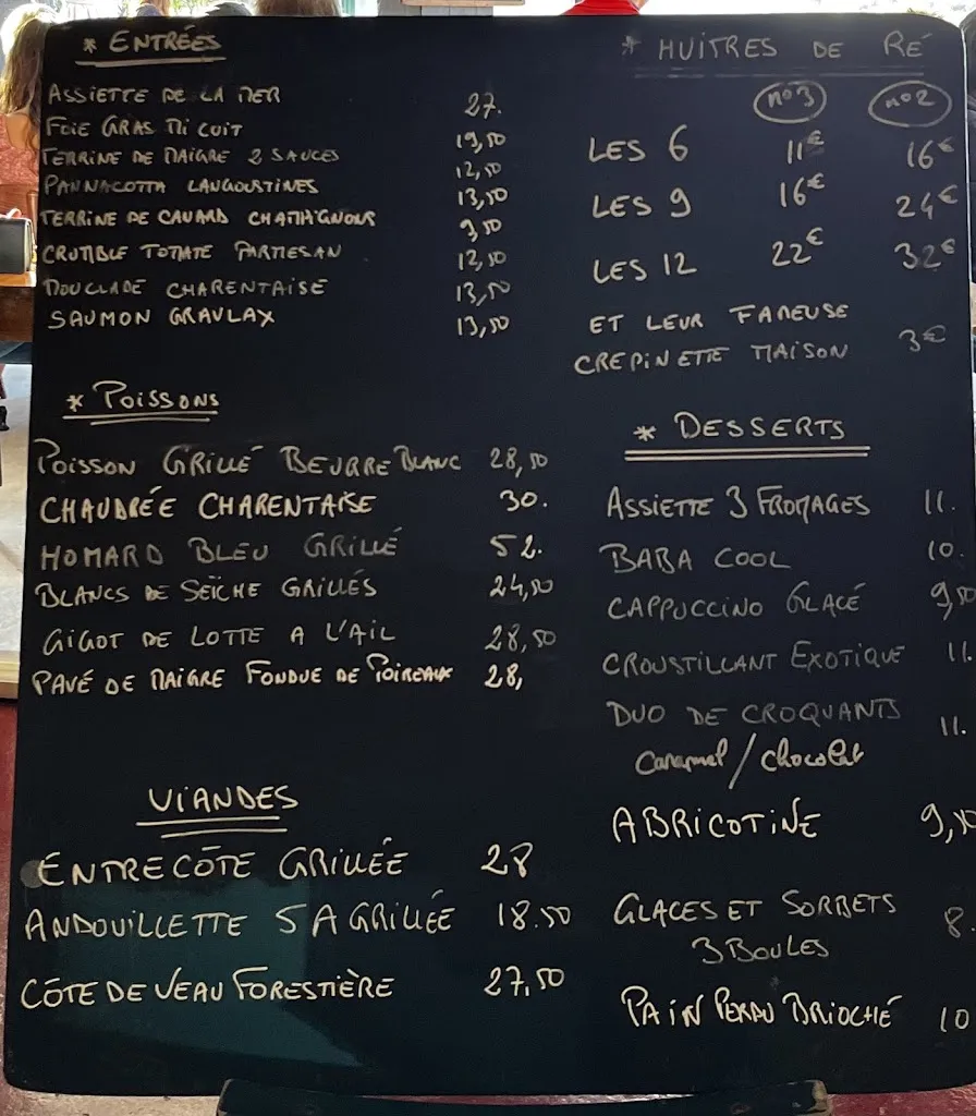 Menu_La Cabane du Fier_Ars-en-Ré_image_2