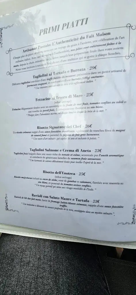 Menu_RISTORANTE ENOTECA ITALIANA_Ars-en-Ré_image_4