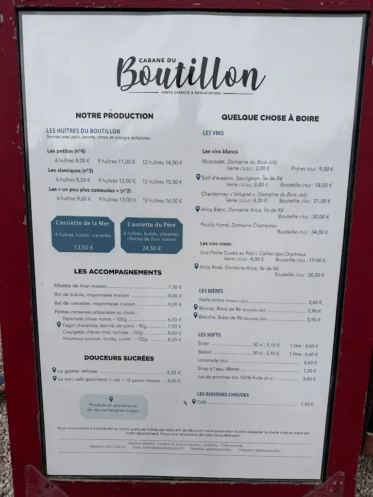 Menu_Cabane du Boutillon_Ars-en-Ré_image_3