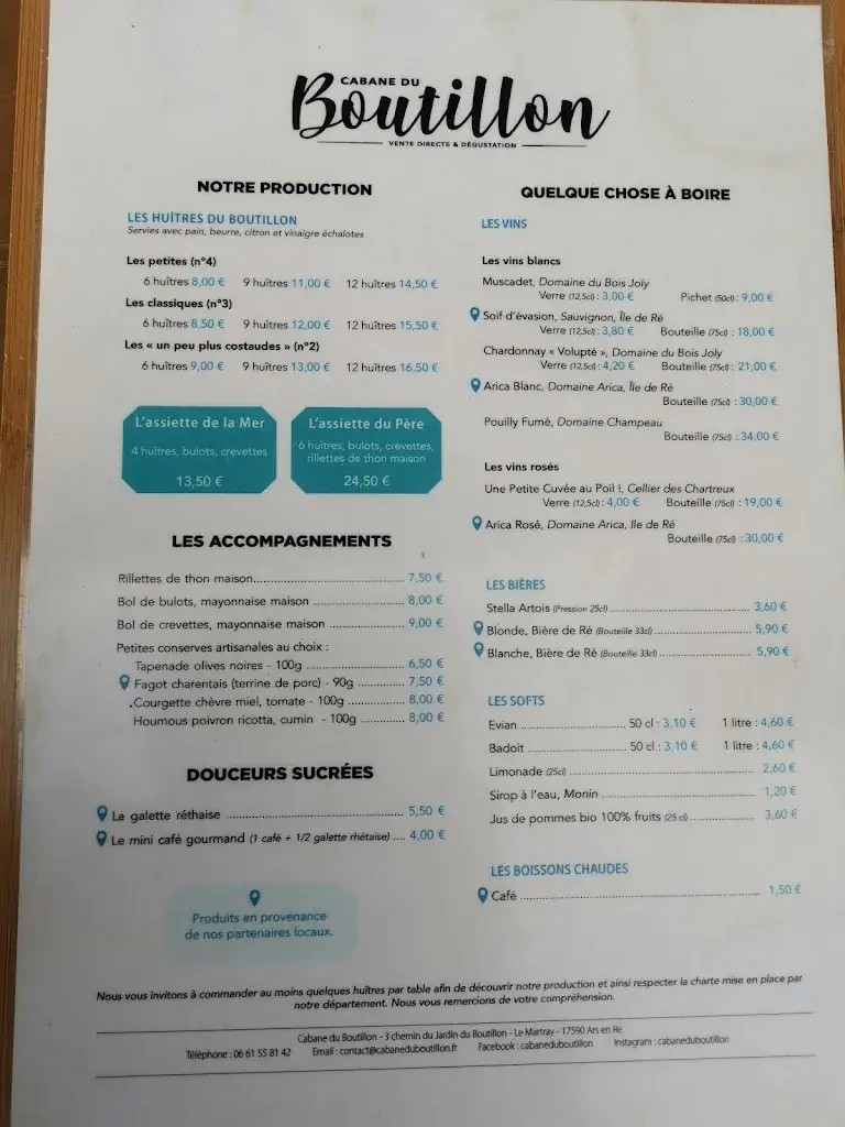 Menu_Cabane du Boutillon_Ars-en-Ré_image_4