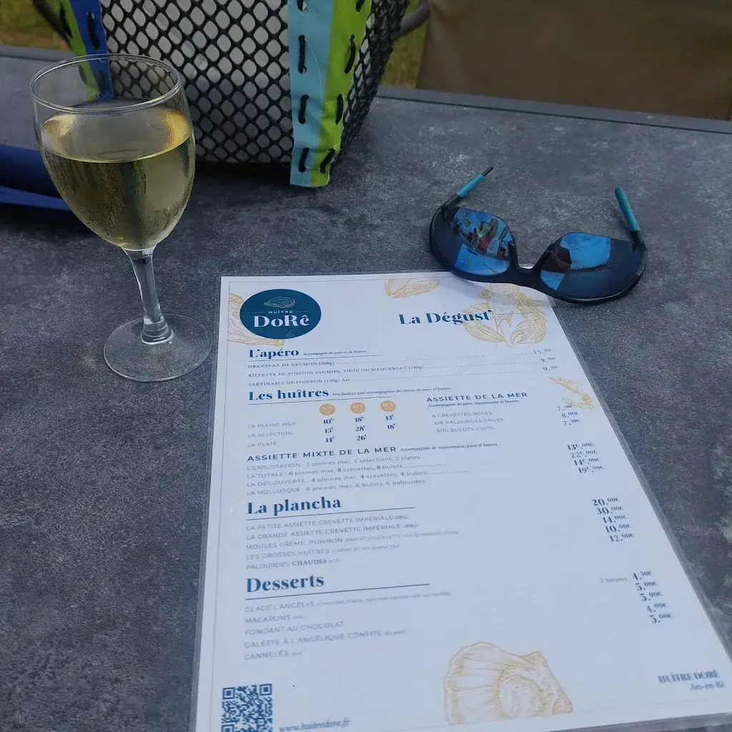Menü_Huître DoRê_Ars-en-Ré_Bild_1