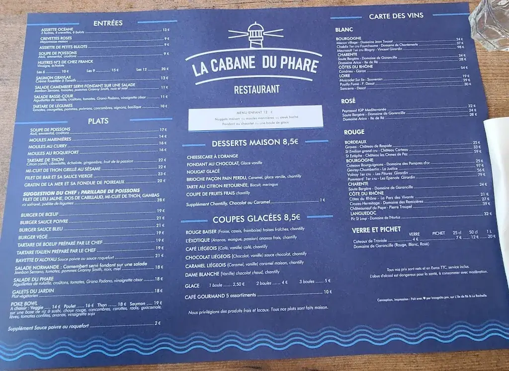 Menu_La Cabane_Saint-Clément-des-Baleines_image_2