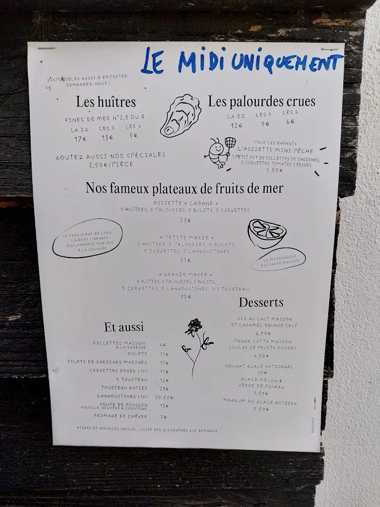 Menu_La cabane du Feneau_Couarde-sur-Mer_image_3